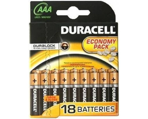 DURACELL LR03 BASIC 1 шт (в уп 18 шт) - Батарейка тип AAA Дюраселл