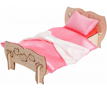 Конструктор блочный POLLY Чудо-Кровать со спальным набором