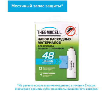 THERMACELL MR 400-12 (4 газовых картриджа + 12 пластин) - Набор расходных материалов