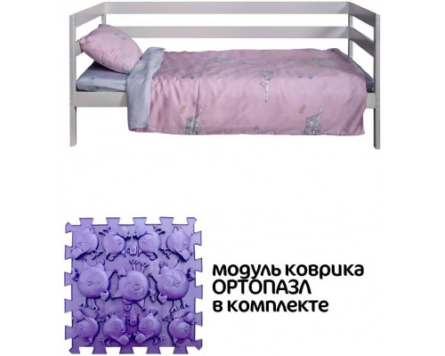 ВОМБАТИК Nature Collection Мишки (розовый) - Комплект постельного белья