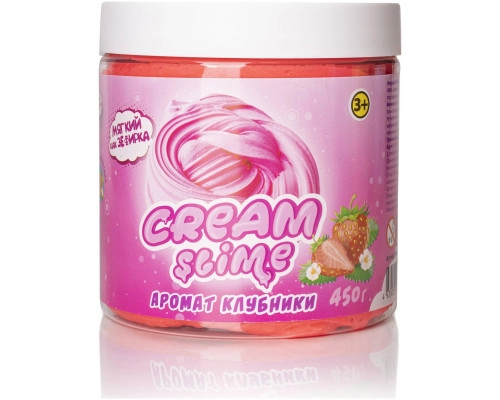 Набор для творчества слайм SLIME 'Cream-Slime с ароматом клубники, 450 г'