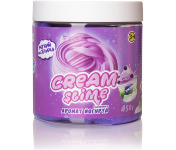SLIME Cream-Slime с ароматом черничного йогурта, 450 г - Набор для творчества слайм