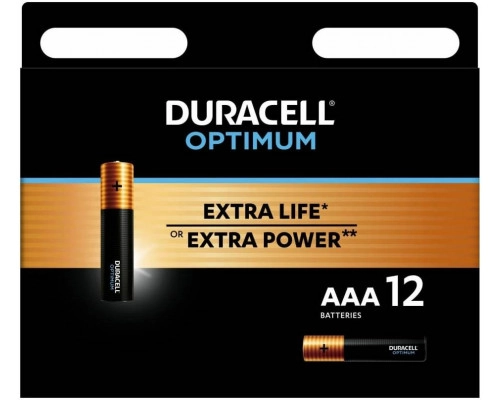 DURACELL LR03-12BL Optimum уп 12 шт - Батарейка тип AAA Дюраселл
